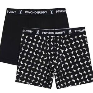 NWT Psycho Bunny Boxer Briefs - Black - Cotton / Modal